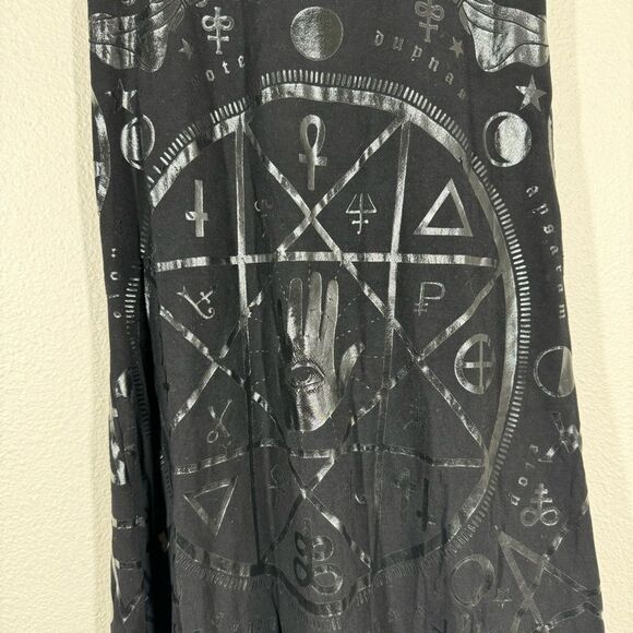 Killstar Black Ancient Ritual Pentagram Body-con Mini Dress Size Medium - Picture 2 of 9